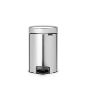 Brabantia NewIcon Pedaalemmer - 3 liter - kunststof binnenemmer - matt steel fingerprint proof 112164