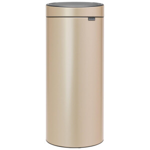 Brabantia Touch Bin Afvalemmer - 30 liter - kunststof binnenemmer - metallic gold 304507