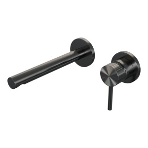 BRAUER Stripe Inbouw Wastafelmengkraan - rechte uitloop en rozetten - model A1 - gunmetal geborsteld PVD 5-GM-331