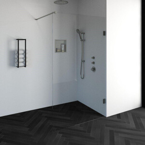 BRAUER Void inloopdouche helder glas 120x200 incl. glascoating PVD RVS-kleurig geborsteld GS-VOI1H120200NG