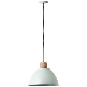 Brilliant Leuchten Hanglamp Erena Hoogte 120 cm, Ø 38 cm, E27, inkortbaar, metaal/hout