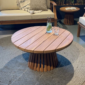 Brix Ronde Salontafel 'Cindo' Teakhout, 80cm