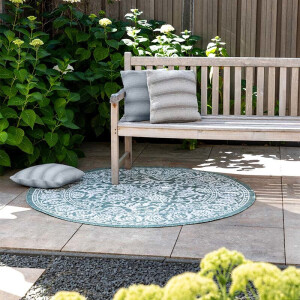 Buitenkleed Brunello Rond - Ø 160 Cm - Groen Xcm - Nylon - Dekbed-Discounter.nl