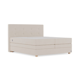 BRUNO Original boxspring met opbergruimte 200x200cm in Beige | Ruimtebestarend en zelf samen te stellen