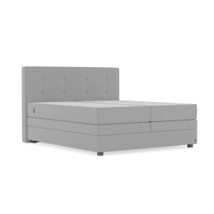 BRUNO Original boxspring met opbergruimte 160x200cm in Licht grijs | Ruimtebestarend en zelf samen te stellen