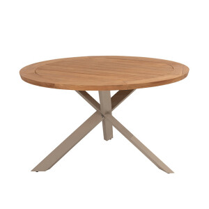 Taste by 4 Seasons Tuintafel Prado Latte Teak Ø160 cm