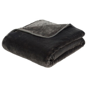 Gözze Premium Cashmere-Feeling deken (Antraciet, 220 x 240 cm)