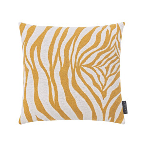 MAGMA Kussenhoes ZEBRA (Mosterdgeel, 50 x 50 cm)