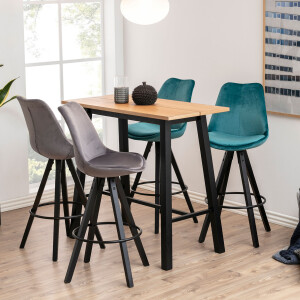 Bartafel 'Camilla' 117 x 58cm, kleur zwart