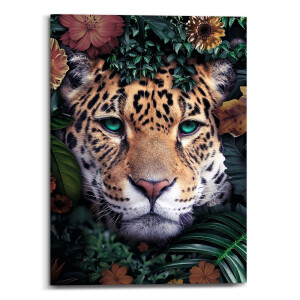 Canvas Tropical Leopard | Orangewallz