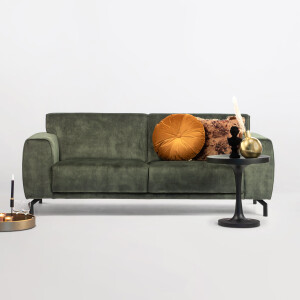 Sohome 3-zits Bank 'Jill' Velvet, kleur groen
