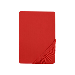 Biberna Jersey hoeslaken (Rood, 180-200 x 200 cm)