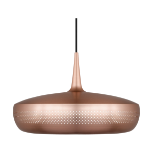 Clava Dine hanglamp brushed copper - met koordset zwart - Ø 43 cm