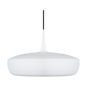 Clava Dine hanglamp matt white - met koordset zwart - Ø 43 cm