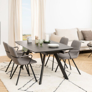 Bendt Uitschuifbare Eettafel 'Cresencio' Keramiek, 160/240 x 97cm