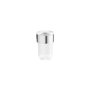 Crosswater Velo Bekerhouder - 11x8.4x6.9cm - met beker - chroom VE003C
