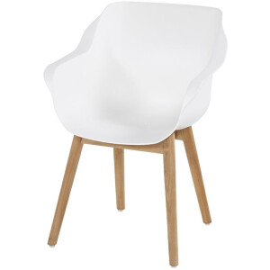 Hartman Armstoel Sophie Studio Teak Royal White
