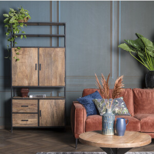 LivingFurn Opbergkast 'Sturdy' kleur Naturel, 200 x 100cm