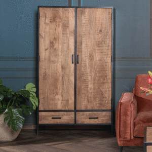 LivingFurn Opbergkast 'Sturdy' kleur Naturel, 170 x 100cm