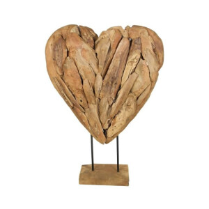 Decoratief object Love teakhout | HSM Collection