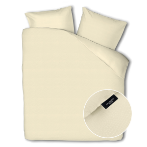 Dekbedovertrek Embossed Crocodile - Champagne - Tweepersoons (200x200 Cm) - Creme Microvezel - Patroon - Zydante - Dekbed-Discounter.nl