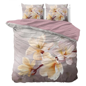 Dekbedovertrek Isaline - Eenpersoons (140x200 Cm) - Microvezel - Bloemen - Sleeptime Essentials - Dekbed-Discounter.nl