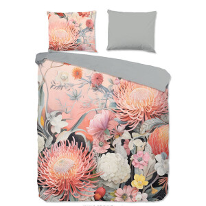 Dekbedovertrek Katoen - Delphine - Eenpersoons (140x200 Cm) - Meerkleurig Katoen - Bloemen - Good Morning - Dekbed-Discounter.nl