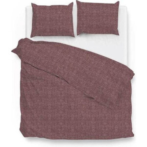 Dekbedovertrek Katoen Lino Wine Red Patroon 240x200 Cm Zo!Home - Dekbed-Discounter.nl
