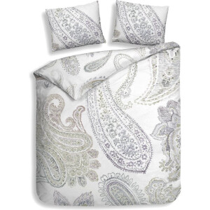 Dekbedovertrek Katoen - Muelle - Lits-Jumeaux (240x220 Cm) - Wit Katoen - Patroon - Heckett Lane - Dekbed-Discounter.nl