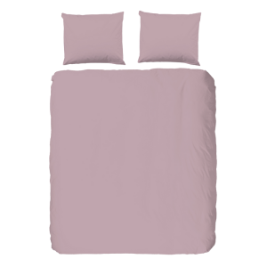 Dekbedovertrek Katoen-Percale - Roze - Lits-Jumeaux (240x220 Cm) - Roze Katoen Percale Katoen - Effen - Good Morning - Dekbed-Discounter.nl