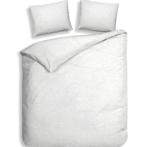 Dekbedovertrek Katoen-Satijn - Double Face - Jolie - Lits-Jumeaux (240x220 Cm) - Wit Katoen-satijn - Bloemen - Heckett Lane - Dekbed-Discounter.nl