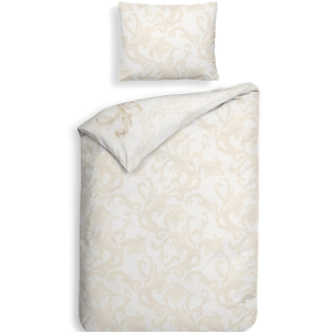 Dekbedovertrek Katoen-Satijn - Double Face - Lauren - Eenpersoons (140x200 Cm) - Off-white Katoen-satijn - - Heckett Lane - Dekbed-Discounter.nl