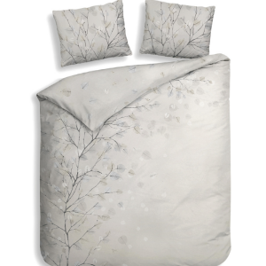 Dekbedovertrek Katoen-Satijn - Double Face - Xia - Lits-Jumeaux (240x220 Cm) - Grijs Katoen-satijn - - Heckett Lane - Dekbed-Discounter.nl