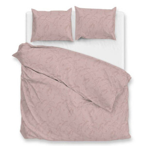 Dekbedovertrek Katoen - Satijn - Fiora Di Satinado - Roze - Tweepersoons (200x200 Cm) - Roze Katoen-satijn - Natuur - Zo!Home - Dekbed-Discounter.nl