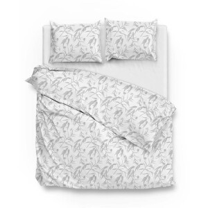 Dekbedovertrek Katoen-Satijn - Fiora Di Satinado - Wit - Lits-Jumeaux XL (260x200 Cm) - Wit Katoen-satijn - Natuur - Zo!Home - Dekbed-Discounter.nl