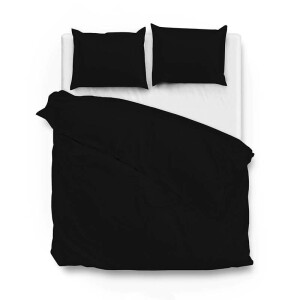 Dekbedovertrek Katoen Satijn Satinado Night Black Effen 260x200 Cm Zo!Home - Dekbed-Discounter.nl