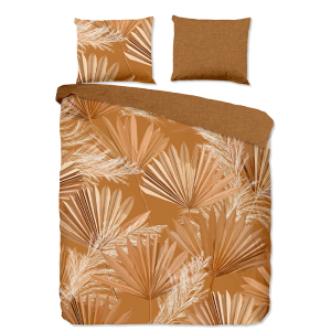 Dekbedovertrek Katoen-Satijn - Zanzi - Lits-Jumeaux (240x220 Cm) - Geel & Meerkleurig Katoen Katoen-satijn - Natuur & Bloemen - Cloud Nine - Dekbed-Discounter.nl