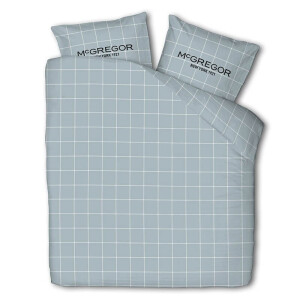 Dekbedovertrek McGregor KatoenFlanel Coastal Blues Tweepersoons (200x200 Cm) Blauw Flanel Katoen Strepen McGregor - Overtrek - 200x200 Cm - Dekbed-Discounter.nl