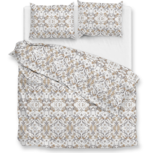 Dekbedovertrek Percale Katoen - Fausto - Tweepersoons (200x200 Cm) - Grijs Katoen - - Zo!Home - Dekbed-Discounter.nl