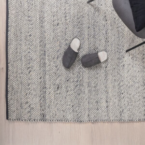 Nohr Vloerkleed 'Chandara' Wol, 170 x 240cm, kleur Grijs