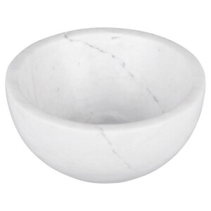 Differnz Boomer Waskom - 20x20x10cm - marmer - rond - wit 36.102.23