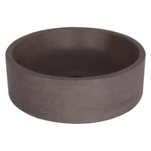 Differnz Marba Waskom Rond 42x13cm Beton Donker grijs 38.251.22