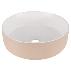Differnz MIRA Waskom - 36x12cm - keramiek- beige/wit 38.009.03