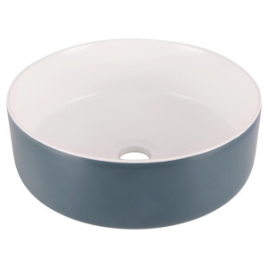 Differnz MIRA Waskom - 36x12cm - keramiek- blauw/wit 38.009.04