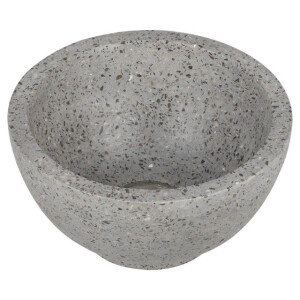 Differnz River waskom - 23x23x12cm - terrazzo grijs/grof 36.102.25