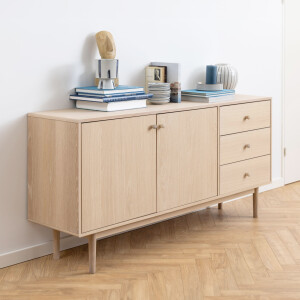 Bendt Dressoir 'Ove' Eiken whitewash, 160 x 75cm