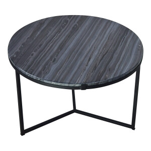 Urban Interiors Bijzettafel 'Loft 42' Marmer, Ø60cm, kleur Zwart