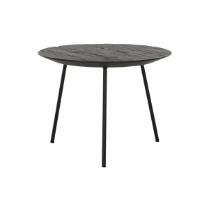 DTP Home Salontafel 'Jupiter' Teakhout, 50cm, kleur Zwart