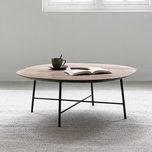 DTP Home Semi Ronde Salontafel 'Soho' Teakhout, 90cm