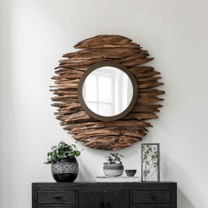 MUST Living Spiegel 'Pure' Teakhout, 85cm